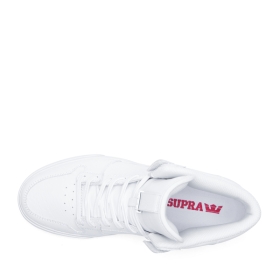 Supra VAIDER Høye Sneakers Dame Hvite/Hvite | NO-71923